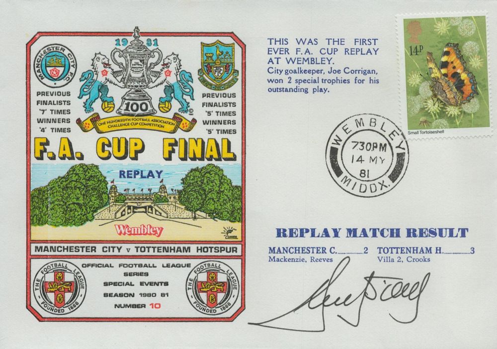 Lot 173: Ricky Villa signed 1980-81 FA Cup final replay...