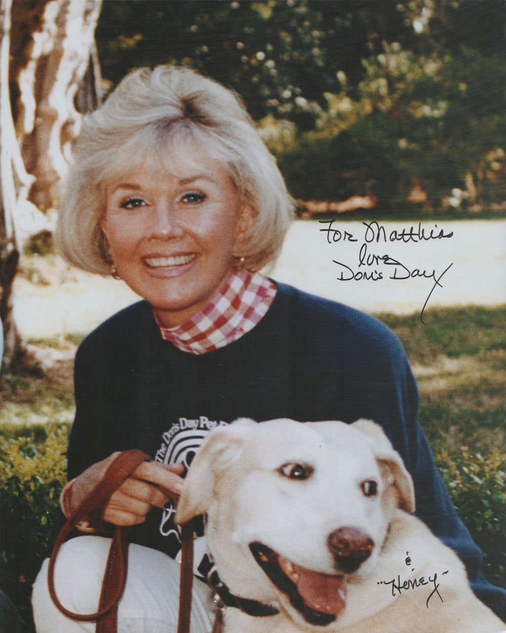Lot 186: Doris Day signed 10x8 inch colour photo dedicated....