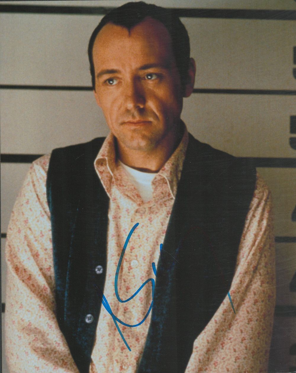 Lot 187: Kevin Spacey signed 10x8 inch colour photo. Good...