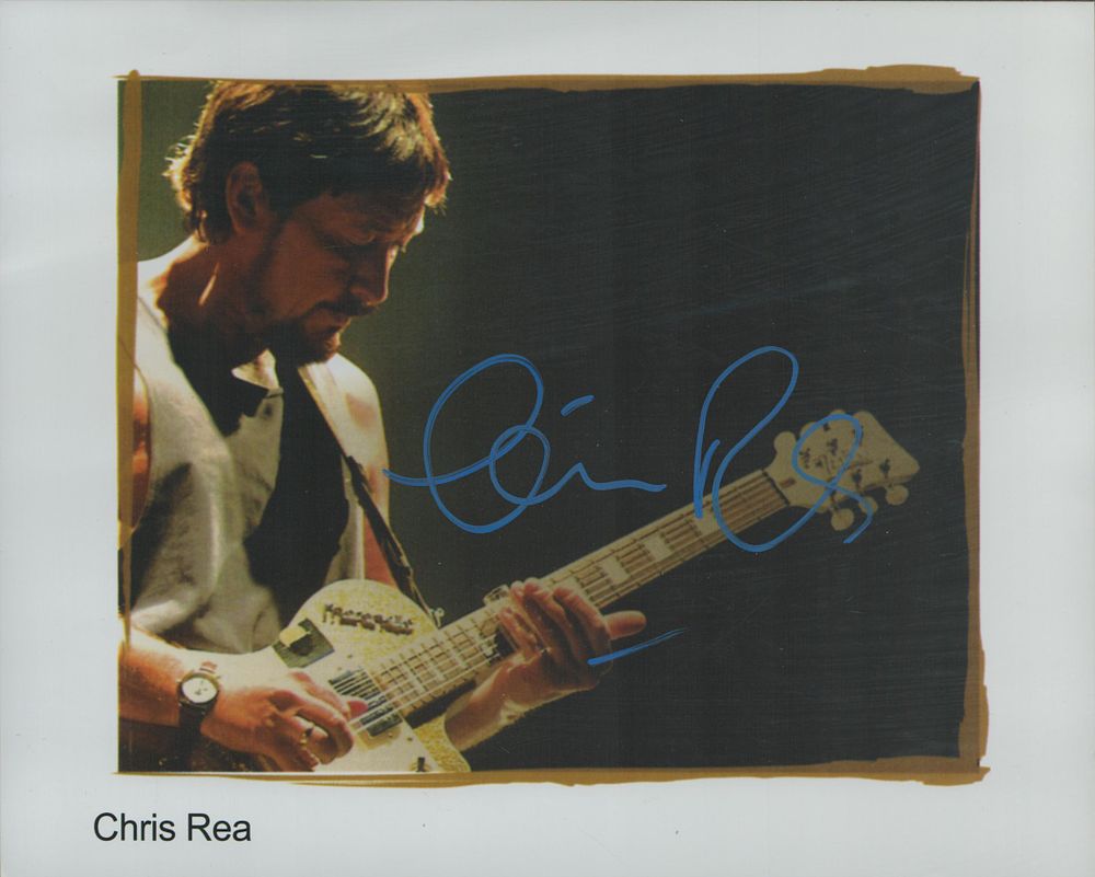 Lot 191: Chris Rea signed 10x8 inch colour promo photo....