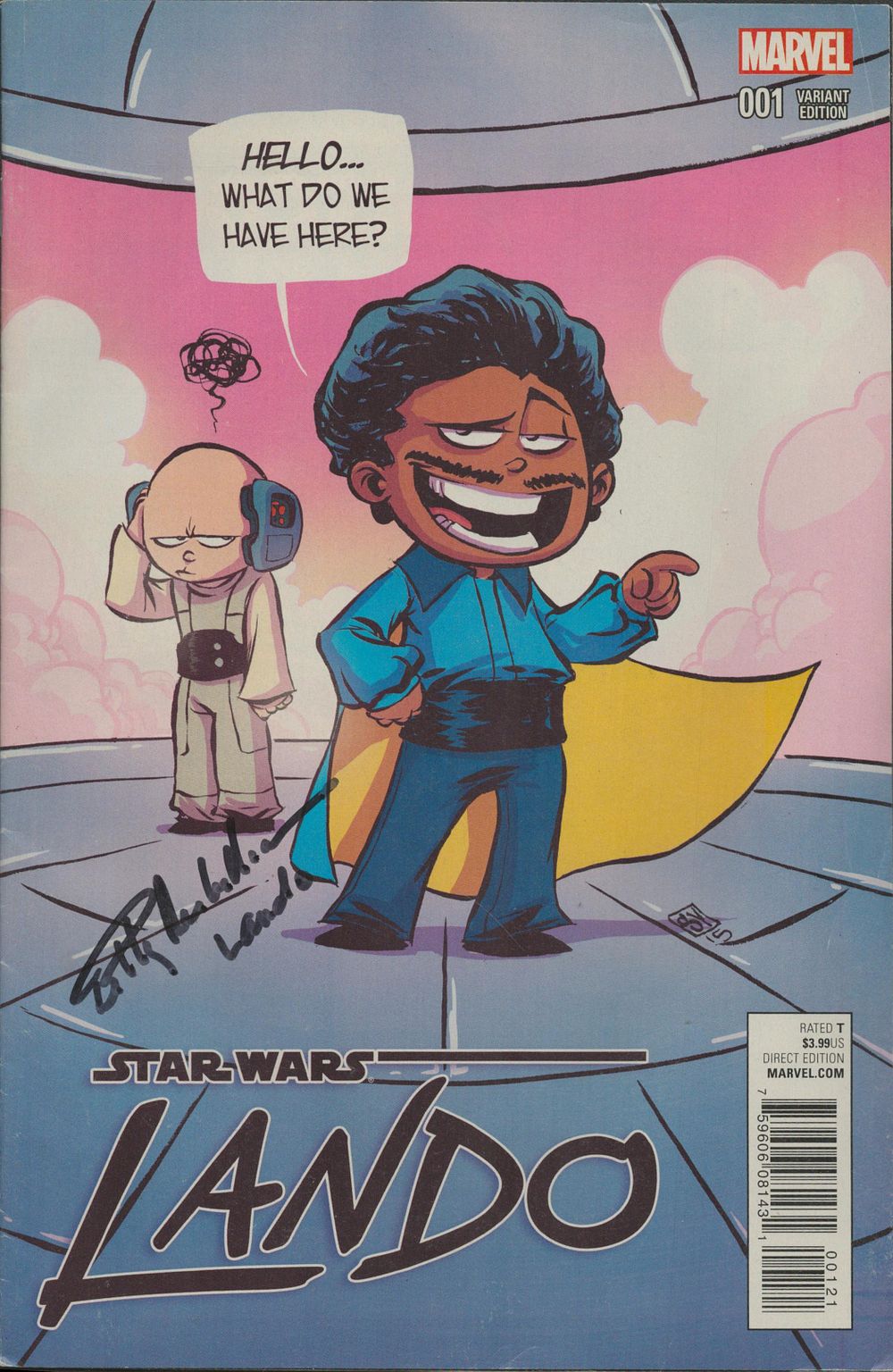 Lot 198: Billy Dee Williams signed, comic 'Star Wars Lando'...