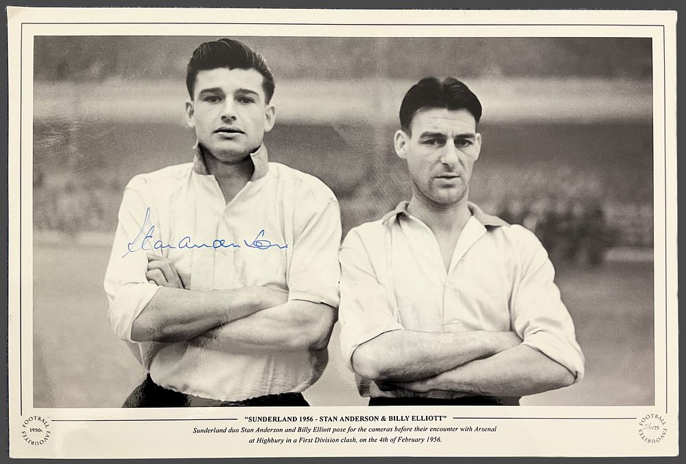 Lot 216: Football Stan Anderson signed Sunderland 1956 Football Favourites...