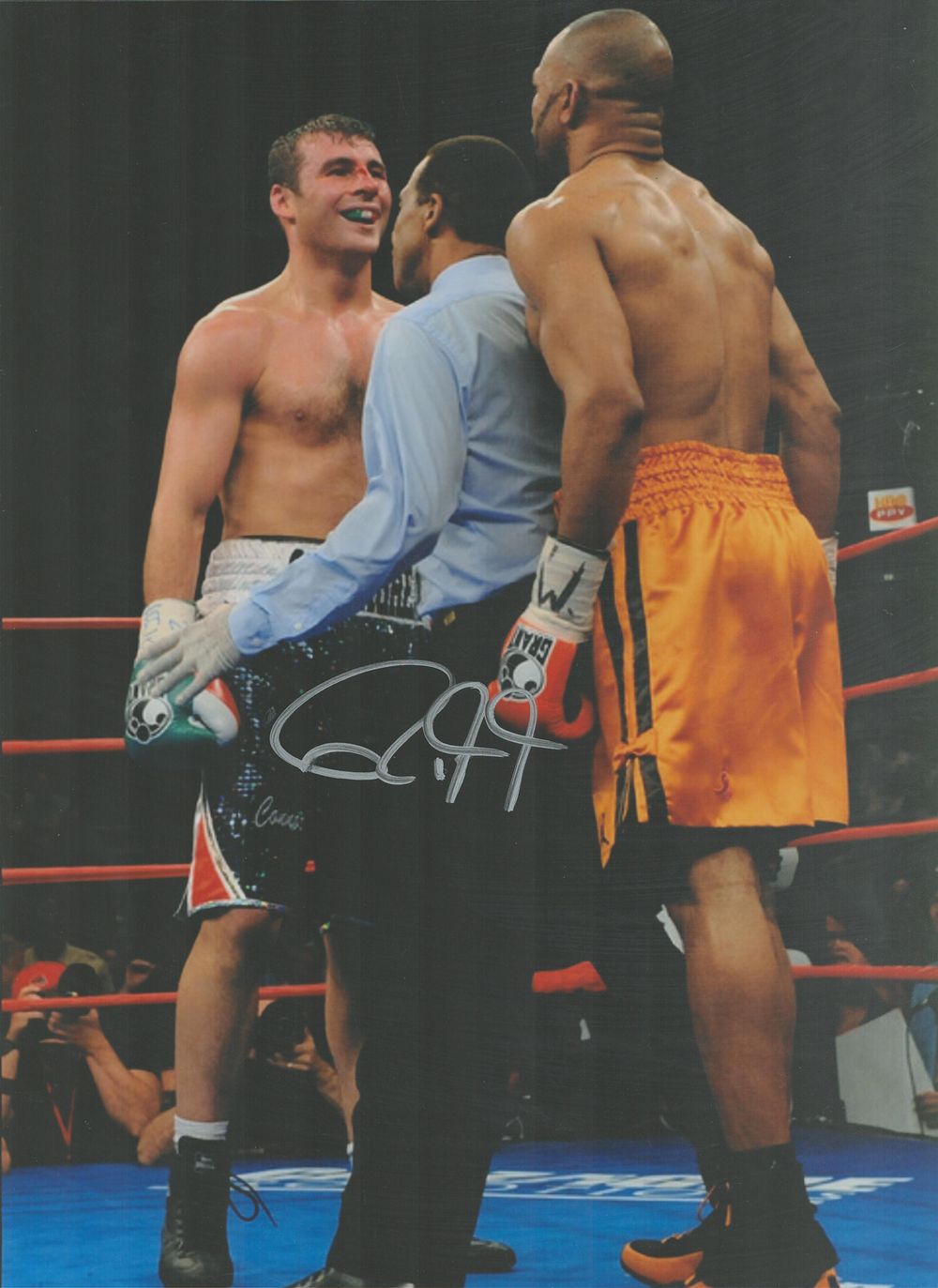 Lot 227: Boxing Roy Jones Jnr signed 16x12 inch colour...