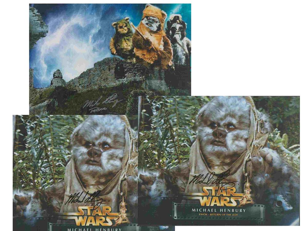 Lot 258: Star Wars Ewok Michael Henbury collection three The...
