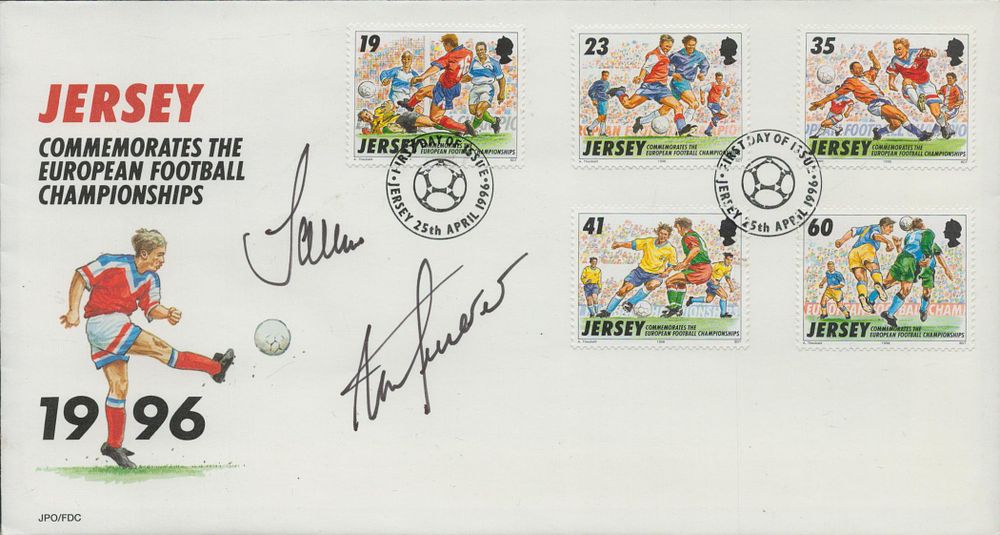 Lot 266: Alan Shearer and Tony Adams signed Jersey Commemorates...