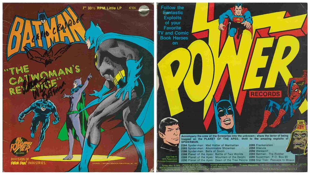 Lot 270: Adam West signed Bat Man The Catwomans Revenge...