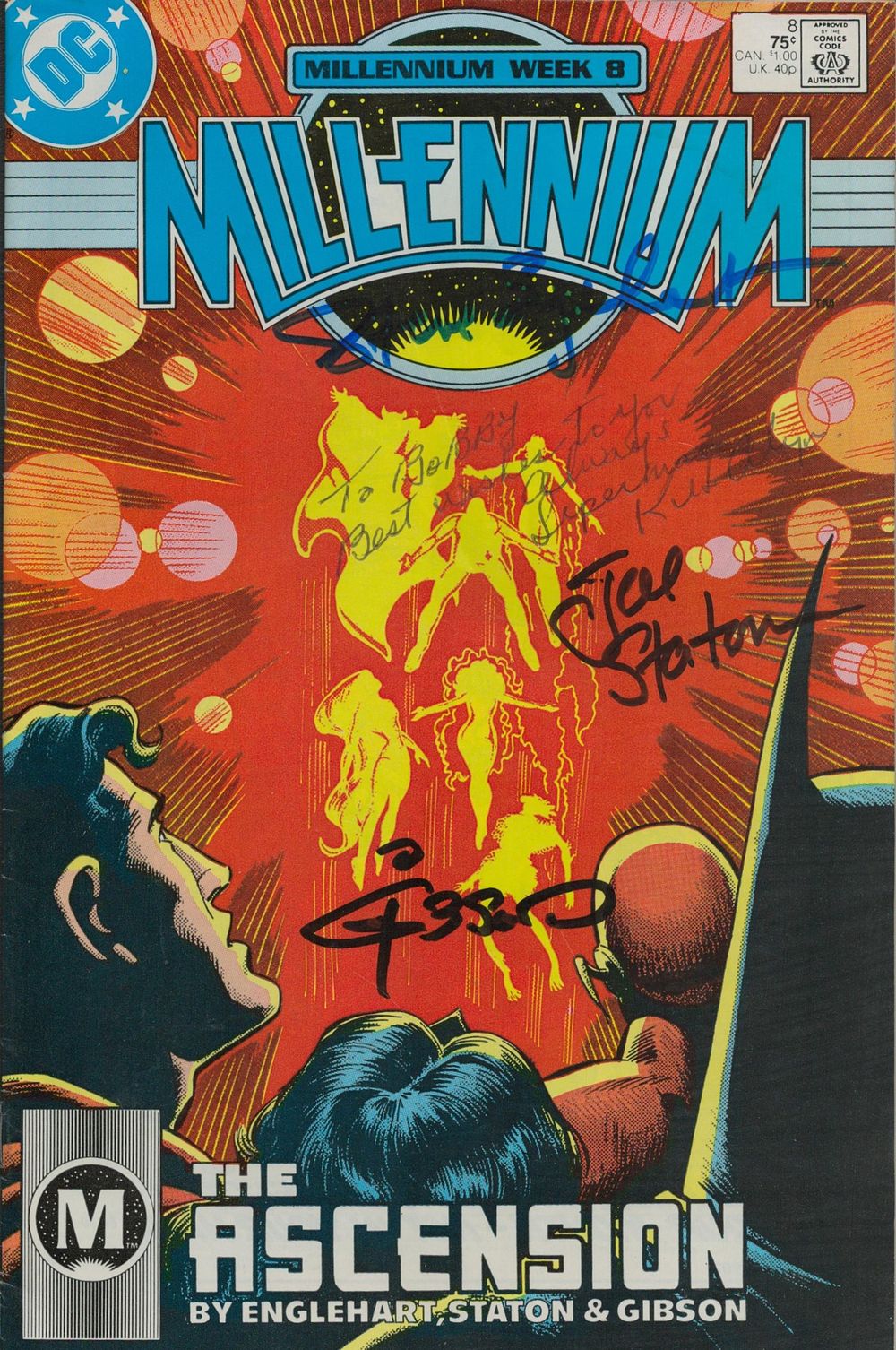 Lot 271: DC Millenium The Ascension multi signed vintage comic...