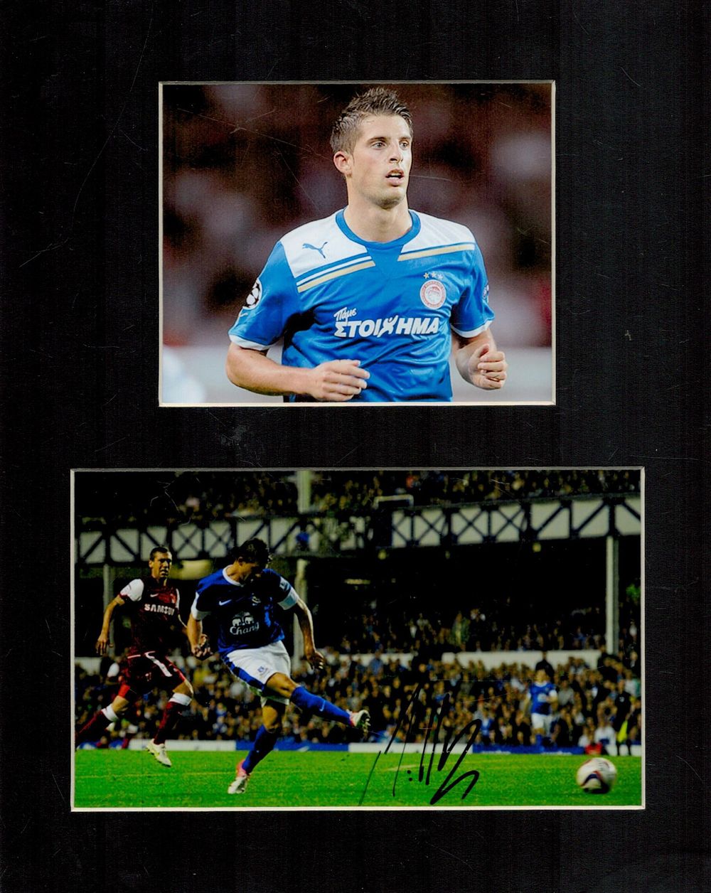 Lot 282: Kevin Mirallas signed colour photo mounted with 4x35...