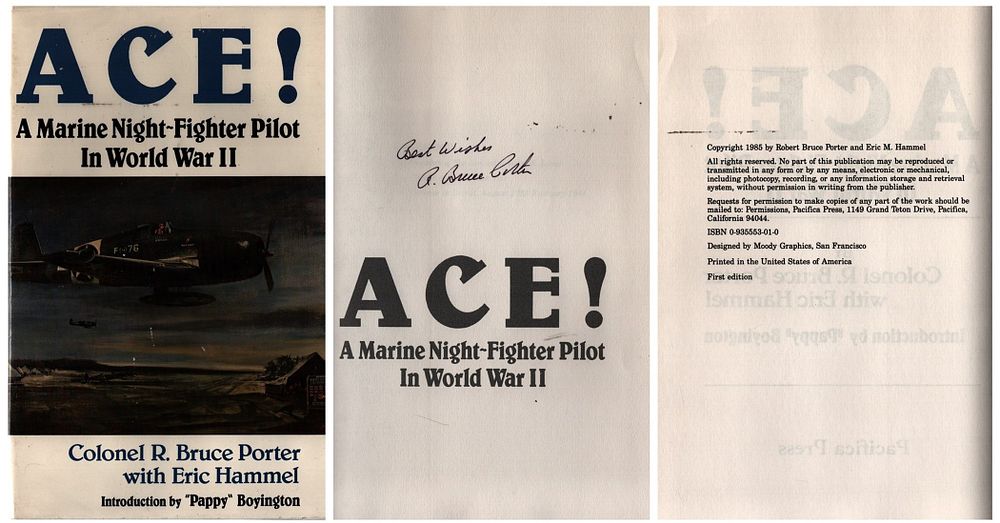 Lot 301: WW2 Us Ace Author Colonel R Bruce Porter...