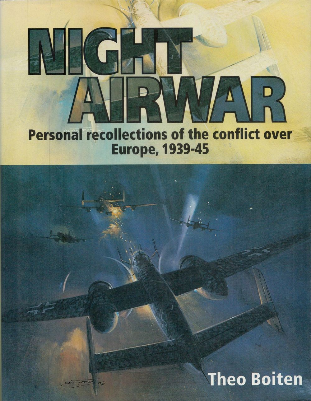 Lot 307: WWII Rolf Ebartd Signed Book Night Air war...