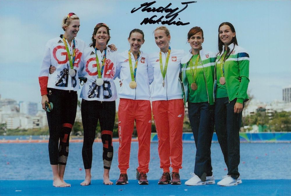 Lot 360: Polish Olympic Rowing Gold Medallist Natalia Madaj Signed...