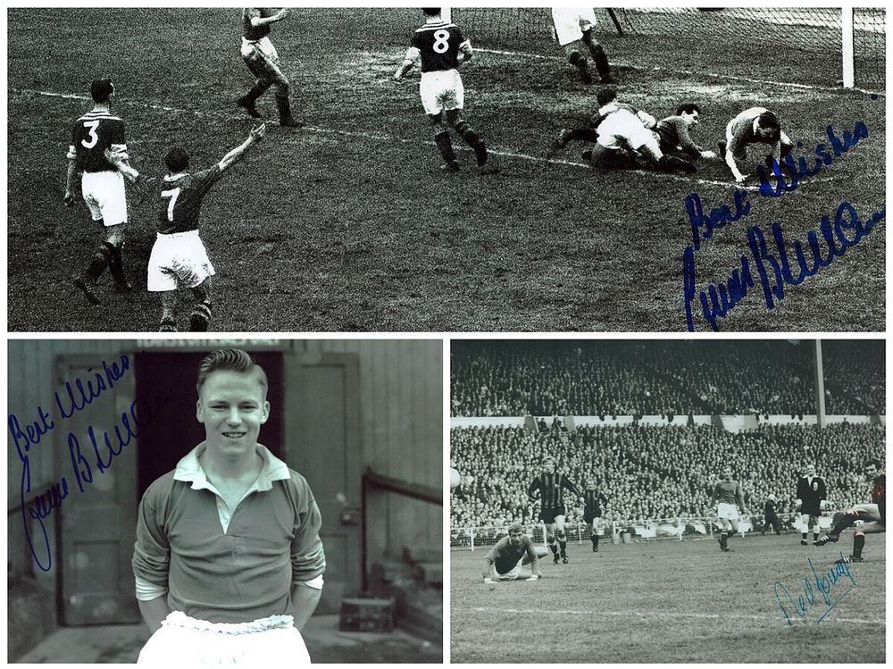 Lot 372: Football Collection of 3 Photos, 2 x Frank...