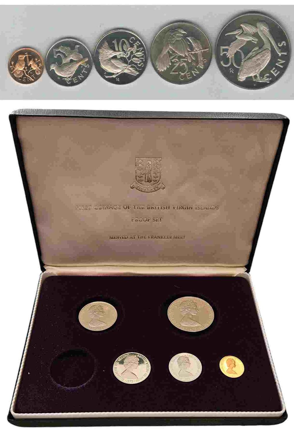 Lot 384: Set of 5 1973 Virgin Isles Proof set...