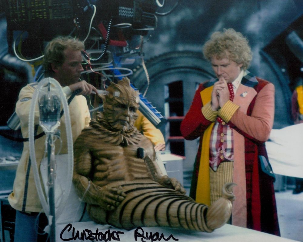 Lot 392: Christopher Ryan signed 10x8 DR Who colour photo....