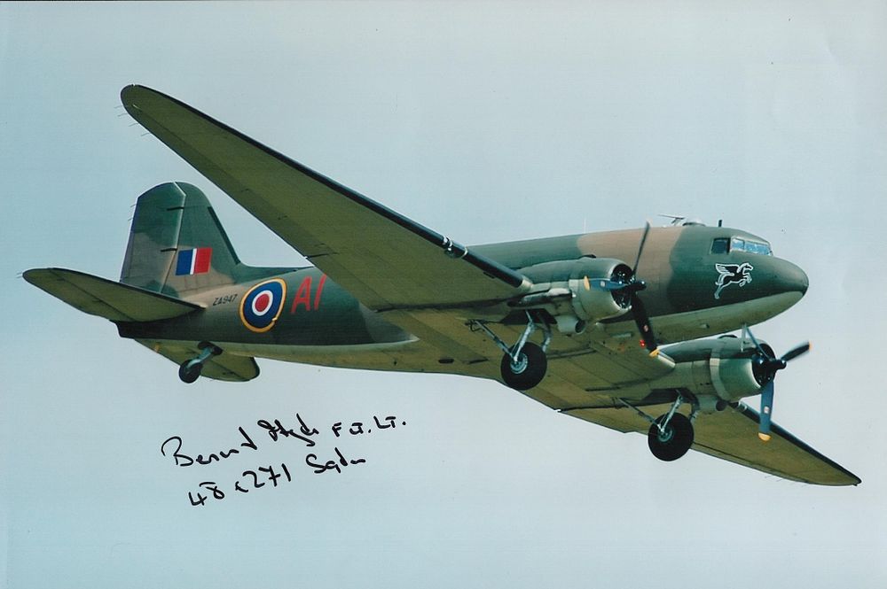 Lot 395: WW2 Arnhem Dakota veteran Bernard Hyde 48 sqn...