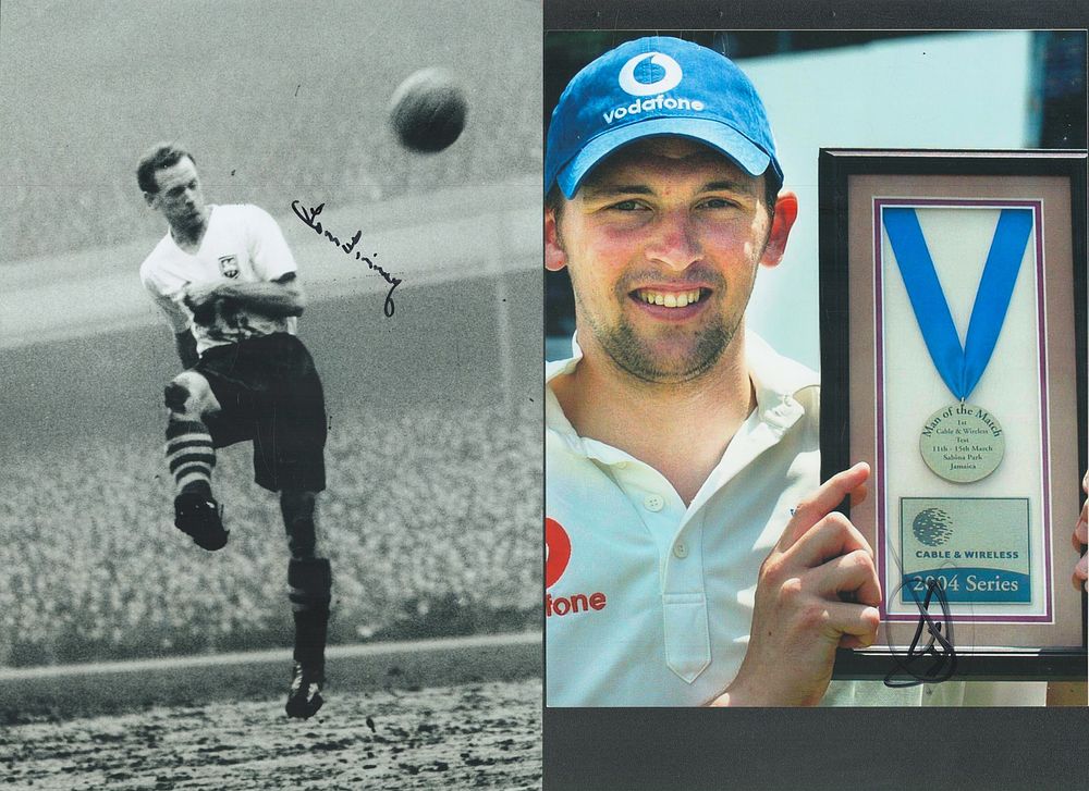 Lot 410: Collection David Pond signature and unsigned photo, Tom...