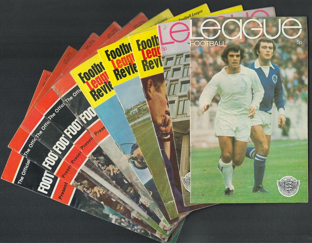 Lot 452: Football Programme collection of 10 programmes of Football...