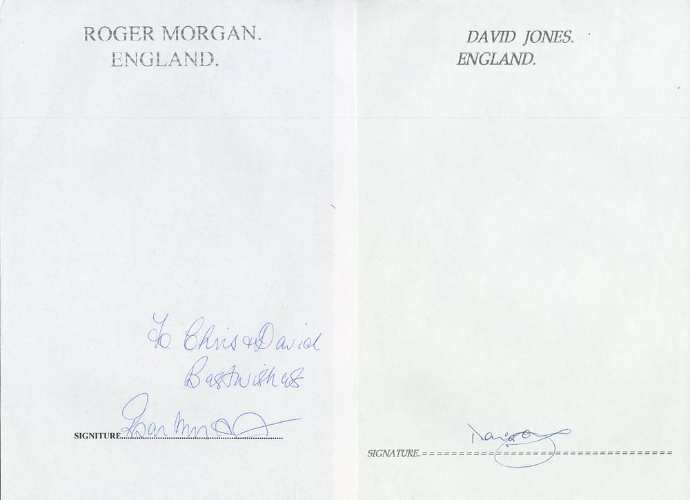 Lot 459: England footballers collection of 10x signed A4 Sheets...