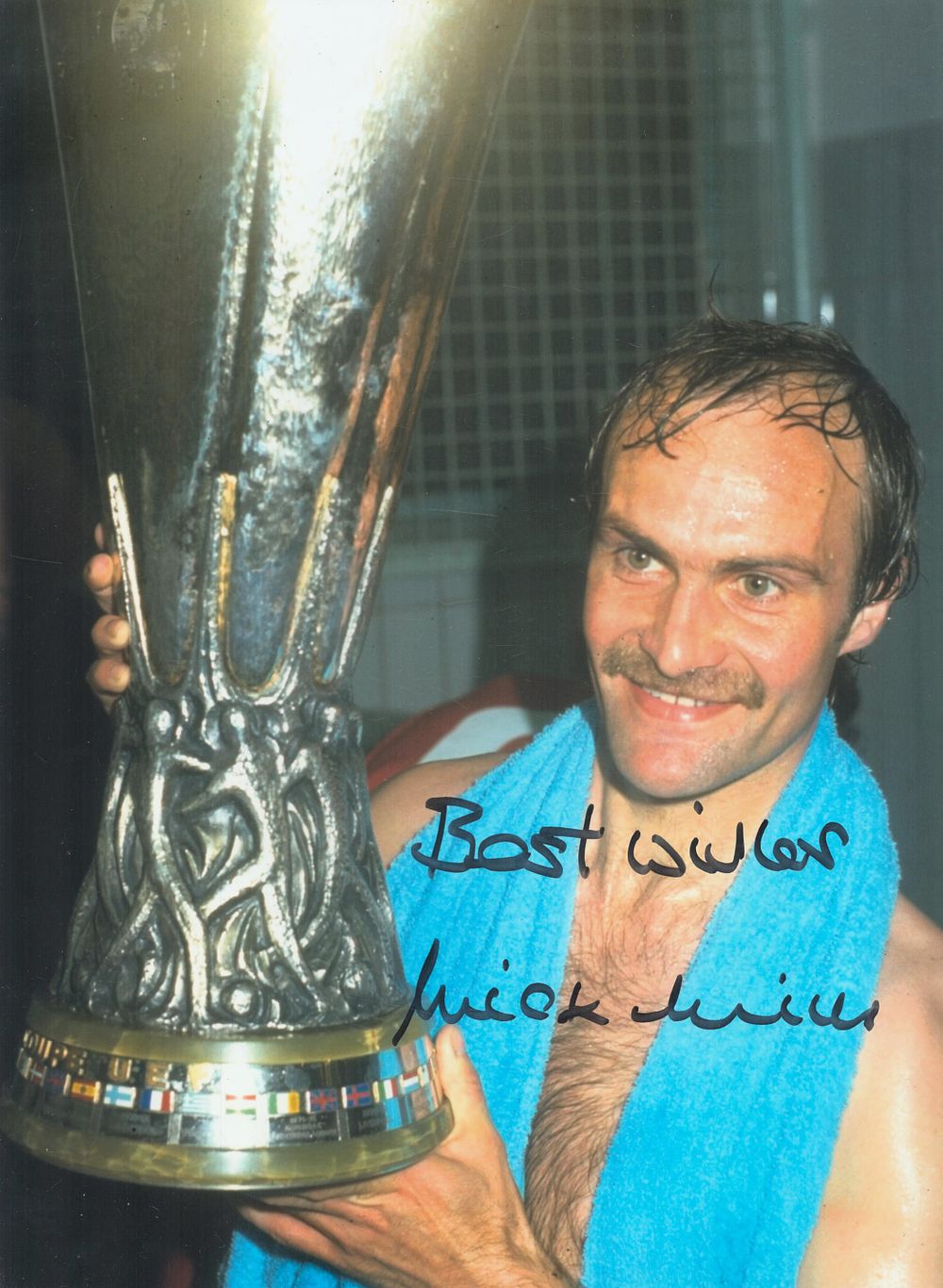 Lot 461: Mick Mills signed 16x12 inch colour photo pictured...