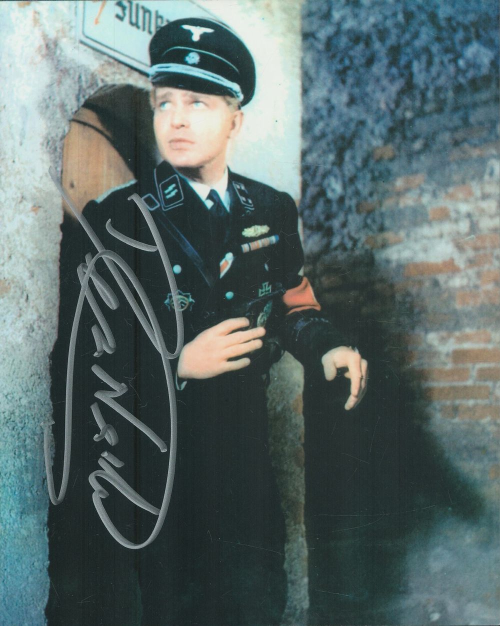 Lot 463: Derren Nesbitt signed 10x8inch colour photo. Good condition....