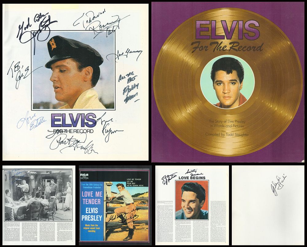 Lot 467: Elvis For the Record multi signed book, The...
