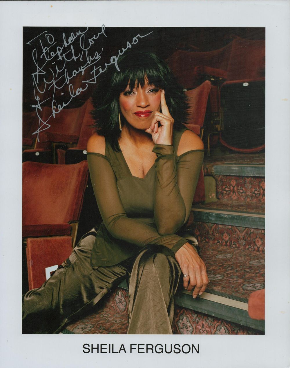 Lot 473: Sheila Ferguson signed 10x8inch colour photo Dedicated. Good...