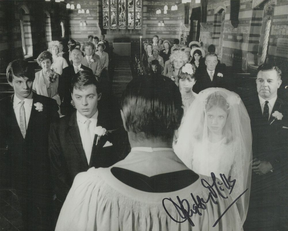 Lot 476: Hayley Mills signed 10x8 inch black and white...
