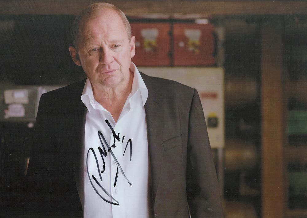 Lot 478: Peter Firth signed 12x8 inch colour photo. Good...