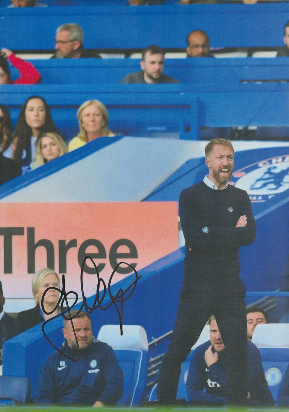 Lot 482: Graham Potter signed 12x8 inch colour photo pictured...