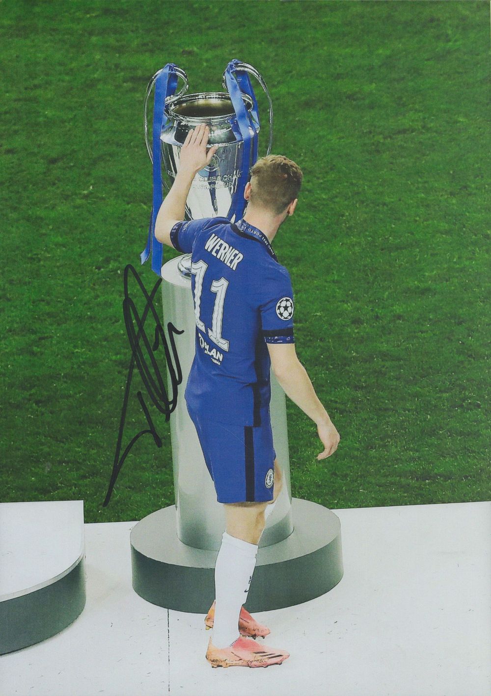 Lot 484: Timo Werner signed 12x8 inch colour photo pictured...