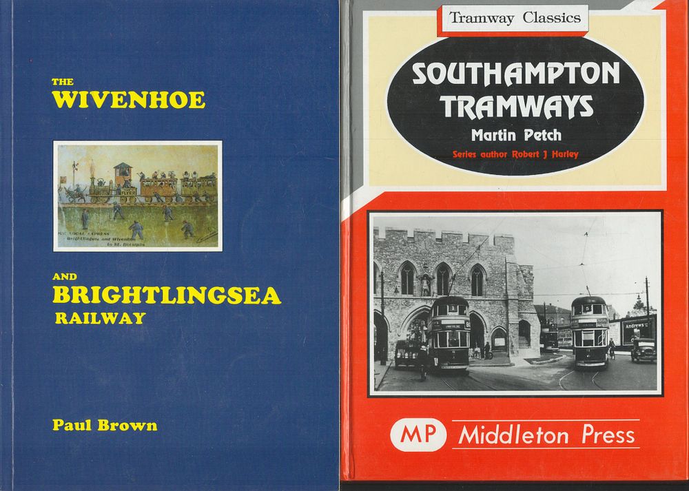 Lot 180: Southampton Tramways by Martin Petch Plus The Wivenhoe...