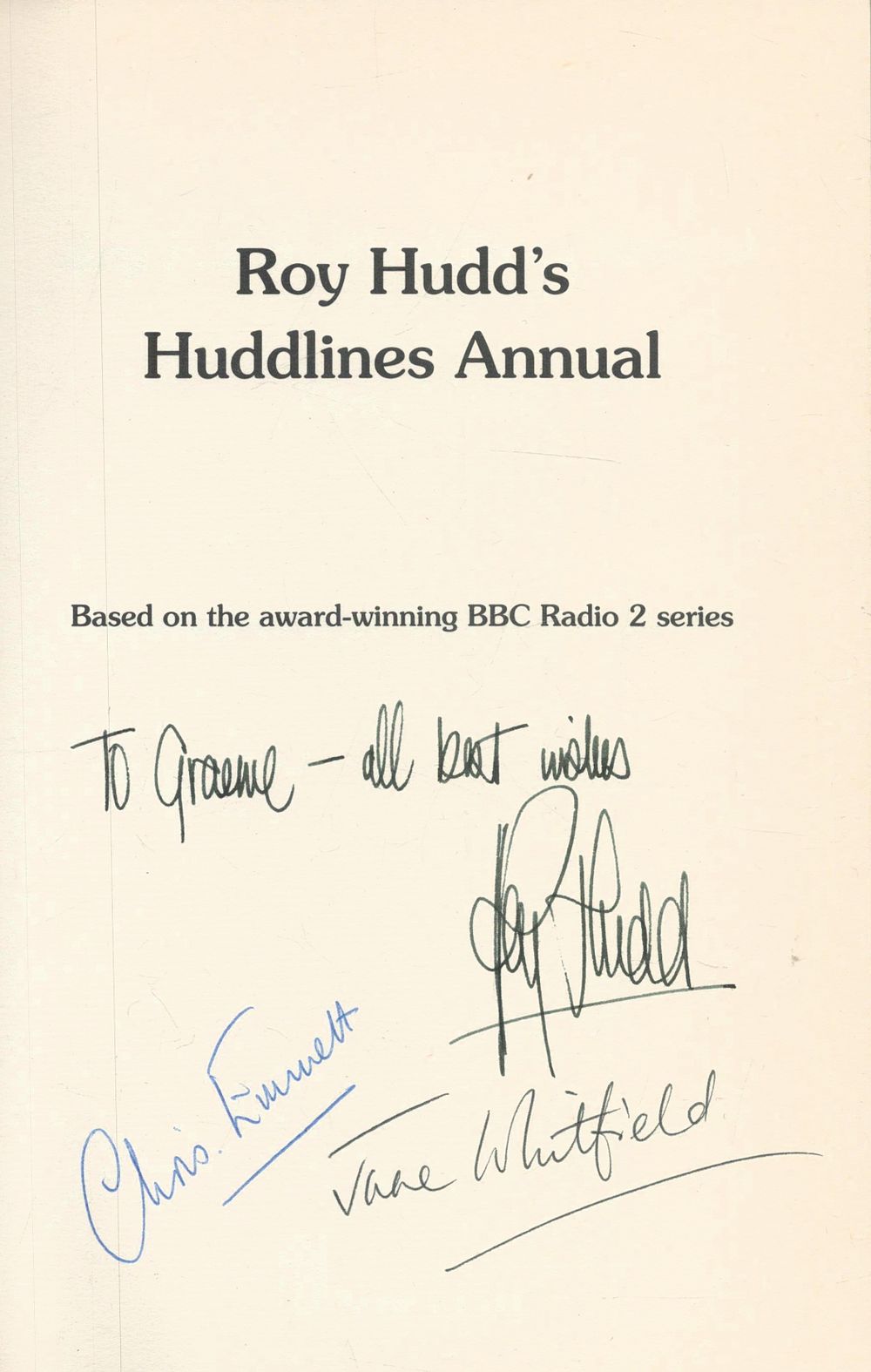 Lot 306: Roy Hudd, June Whitfield, and Chris Emmett Signed...