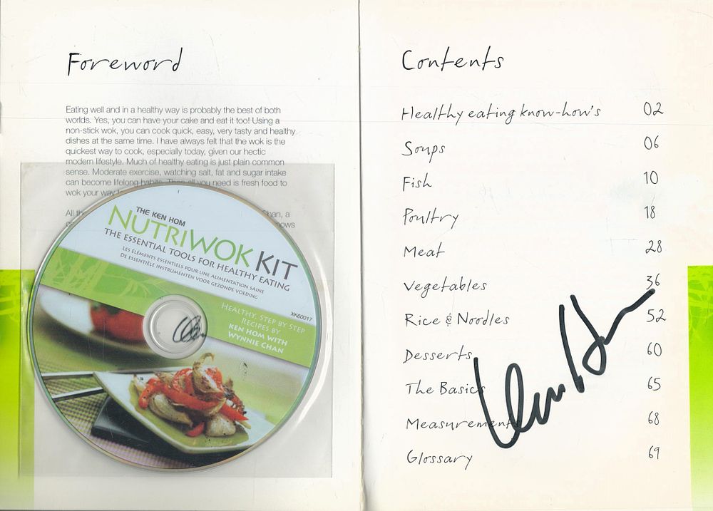 Lot 391: Ken Hom Signed Softback Book The Ken Hom...