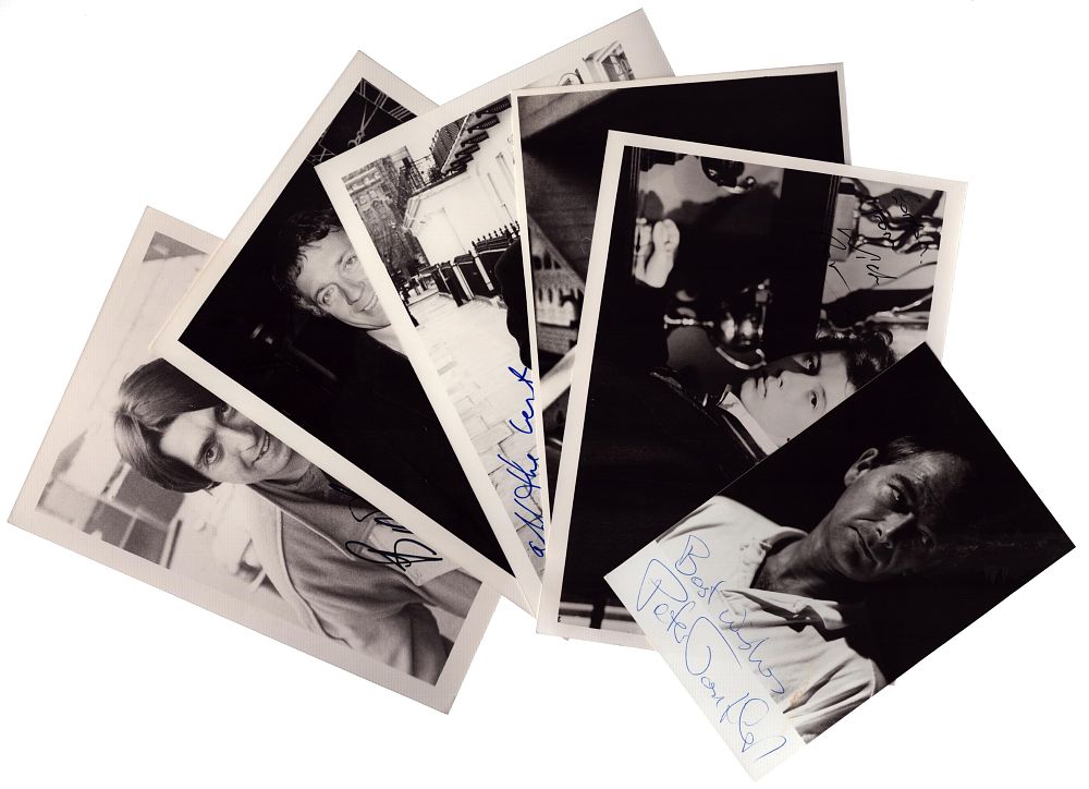 Lot 9: Actor collection 6, signed assorted black and white...