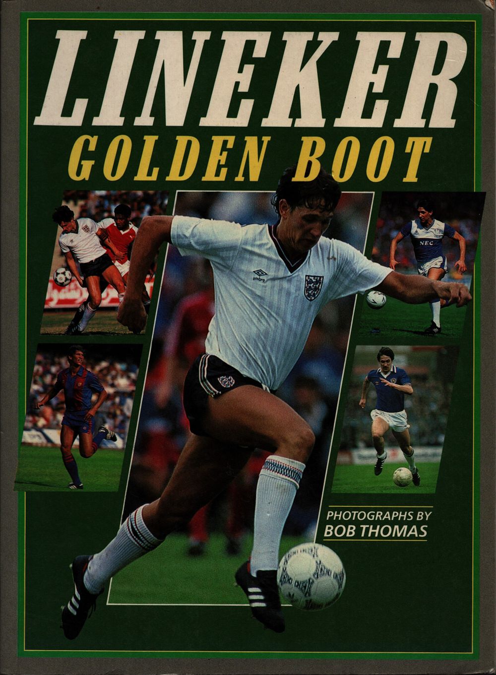 Lot 588: Gary Lineker signed softback book titled Lineker Golden...
