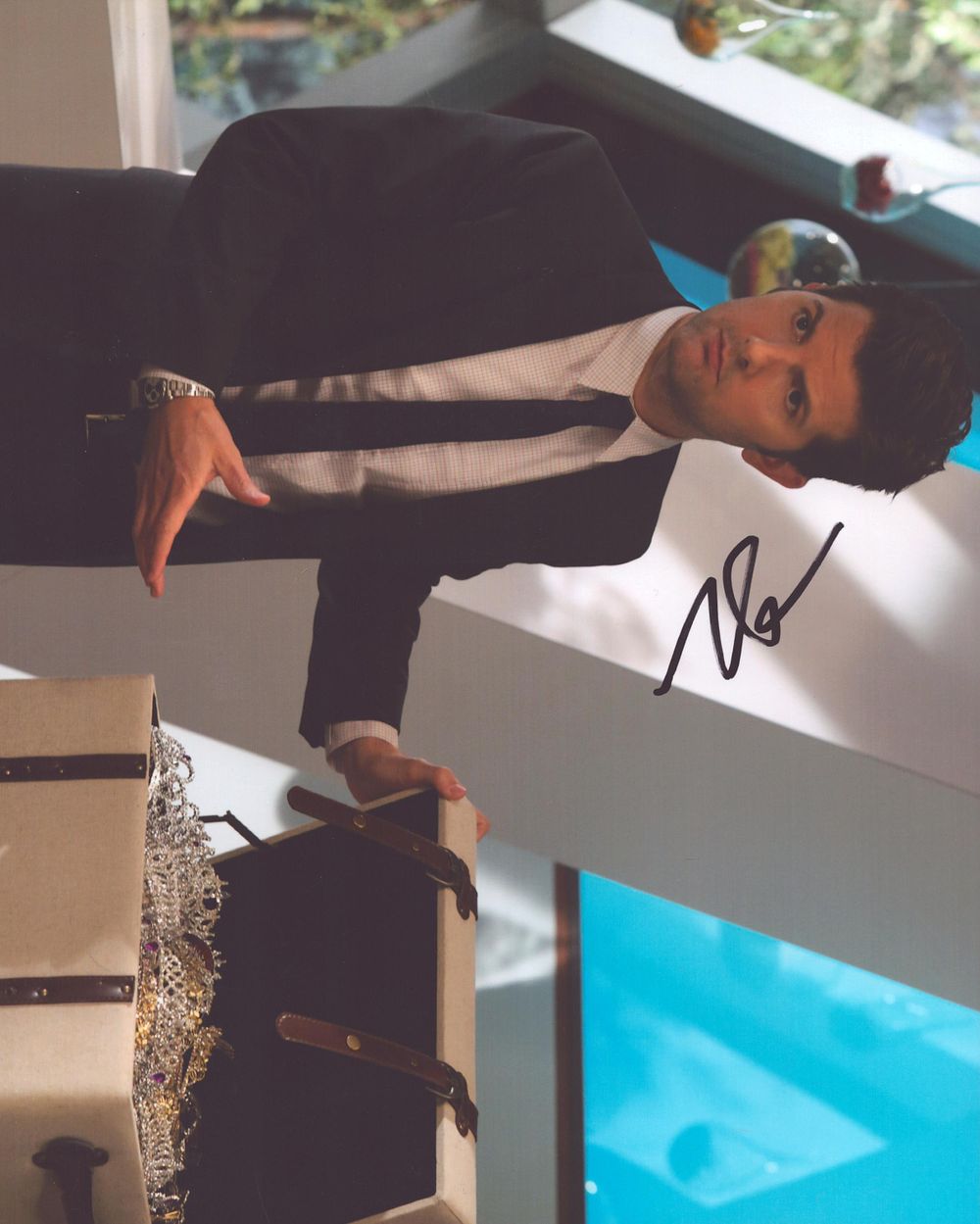 Lot 209: Adam Scott signed 10x8 inch colour photo. Good...