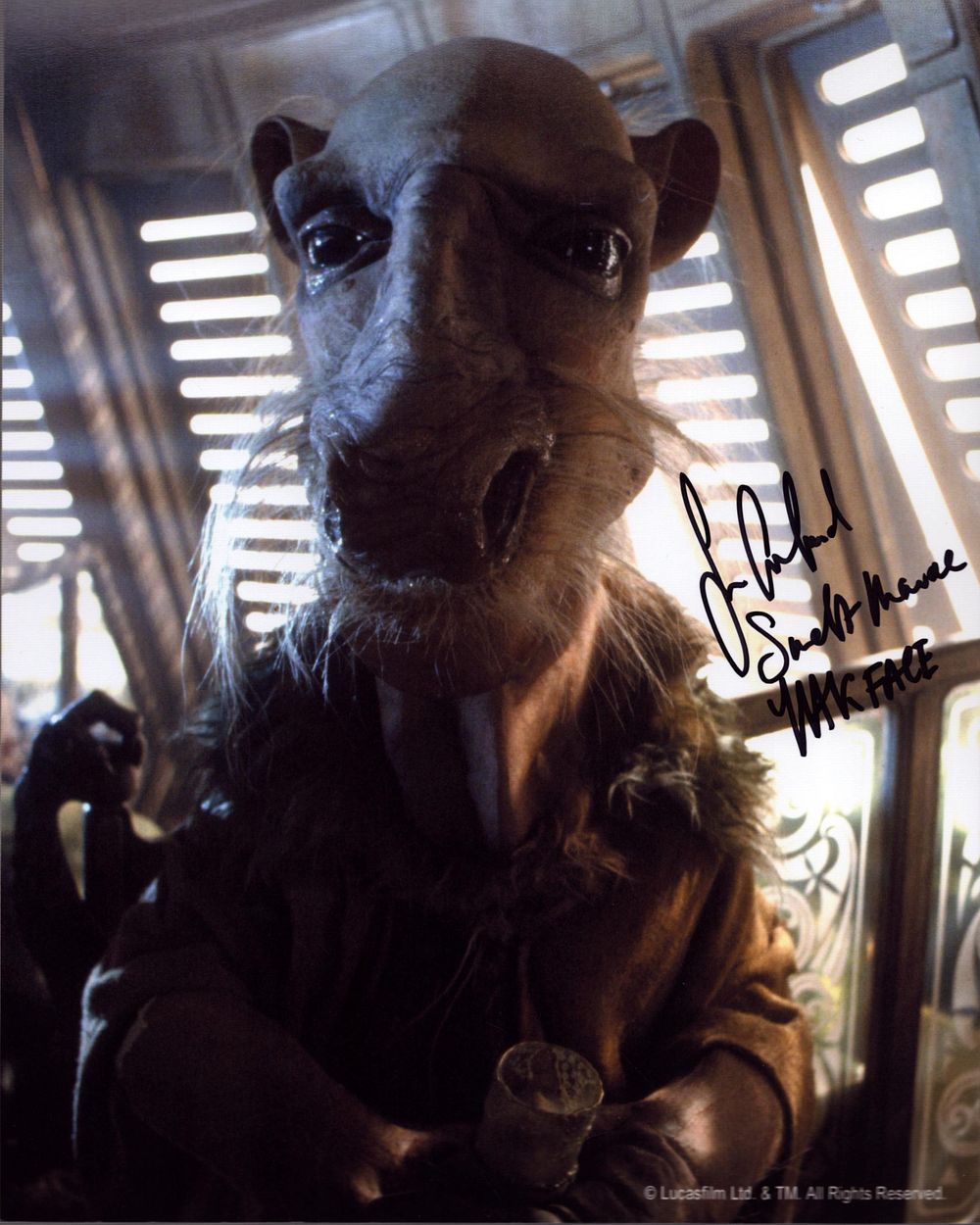 Lot 232: Sean Crawford signed Star Wars 10x8 inch colour...