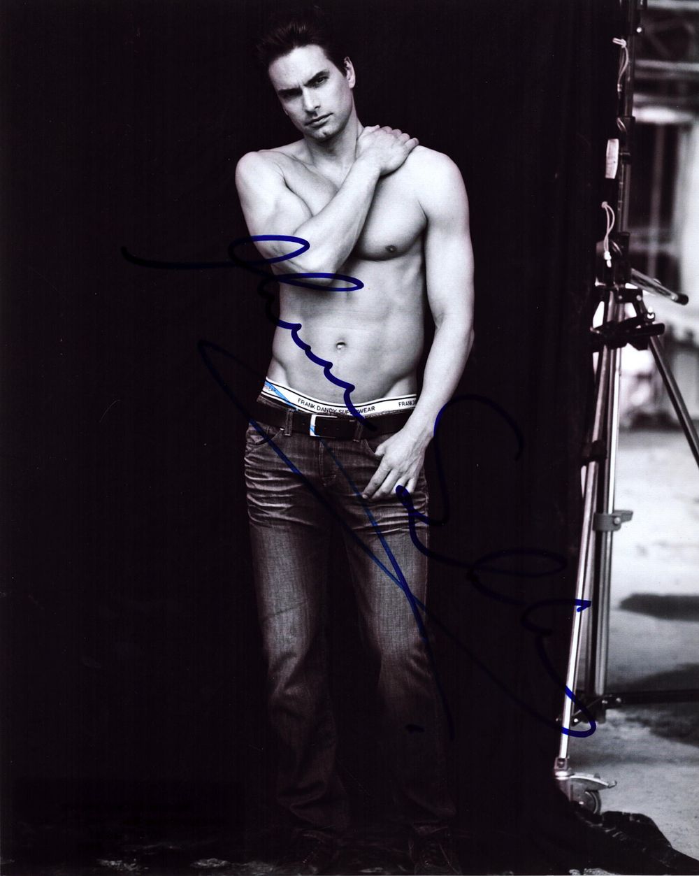 Lot 247: Marcus Schenkenburg signed 10x8 inch black and white...