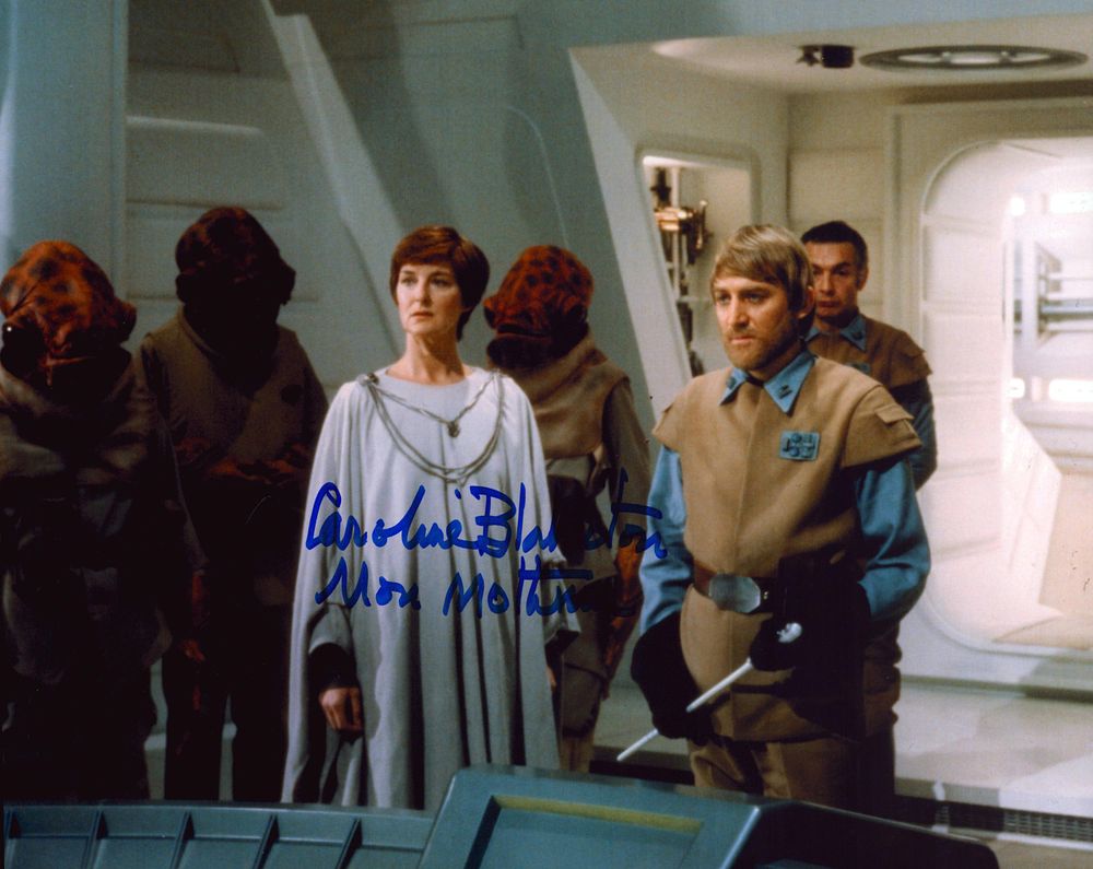 Lot 254: Caroline Blakiston signed Star Wars 10x8 inch colour...