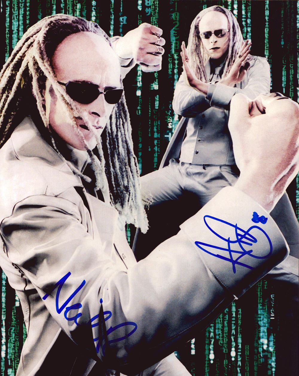 Lot 259: Neil and Adrian Rayment signed Matrix 10x8 inch...