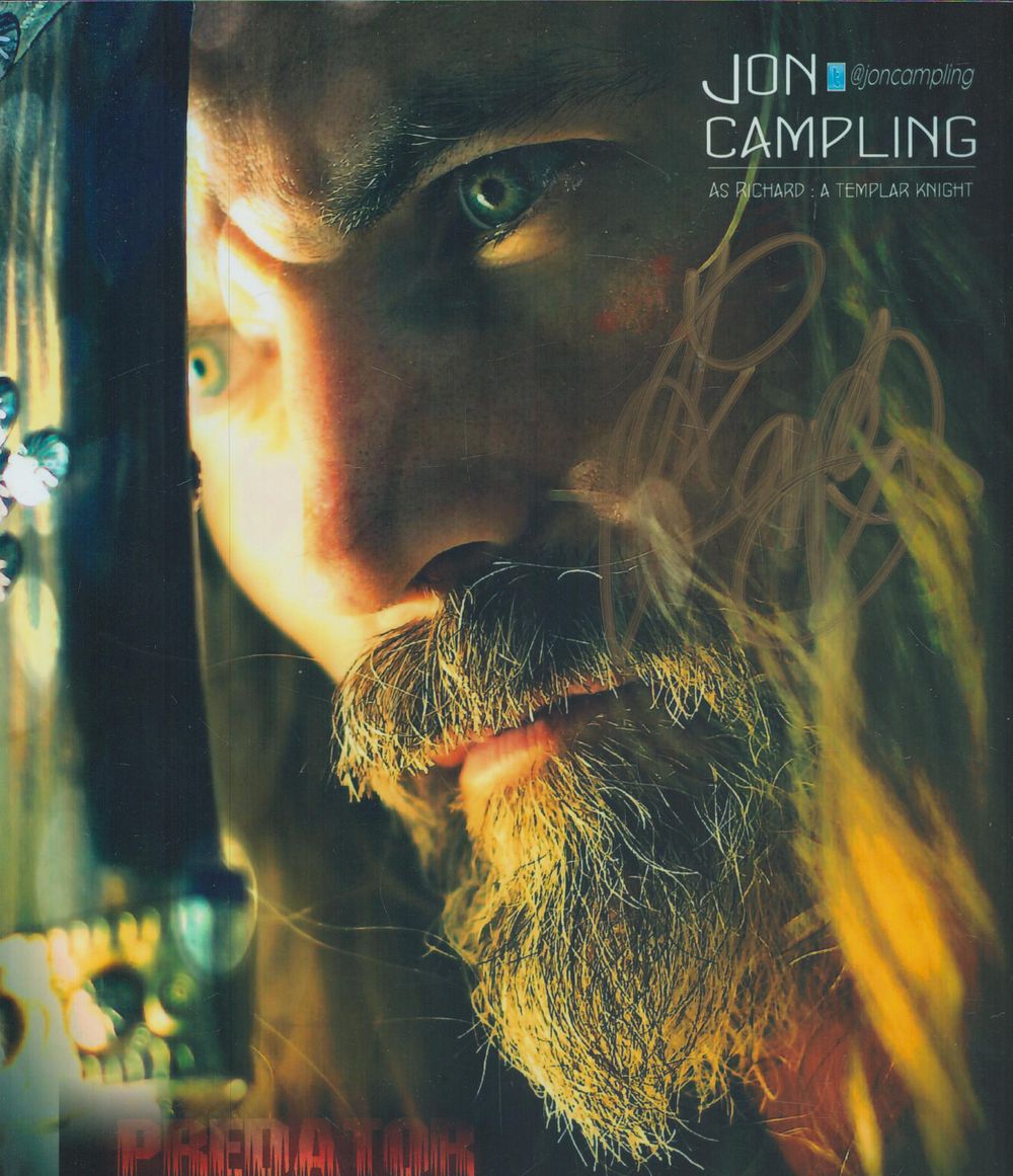 Lot 290: Jon Campling signed 10x8 inch Predator colour promo...
