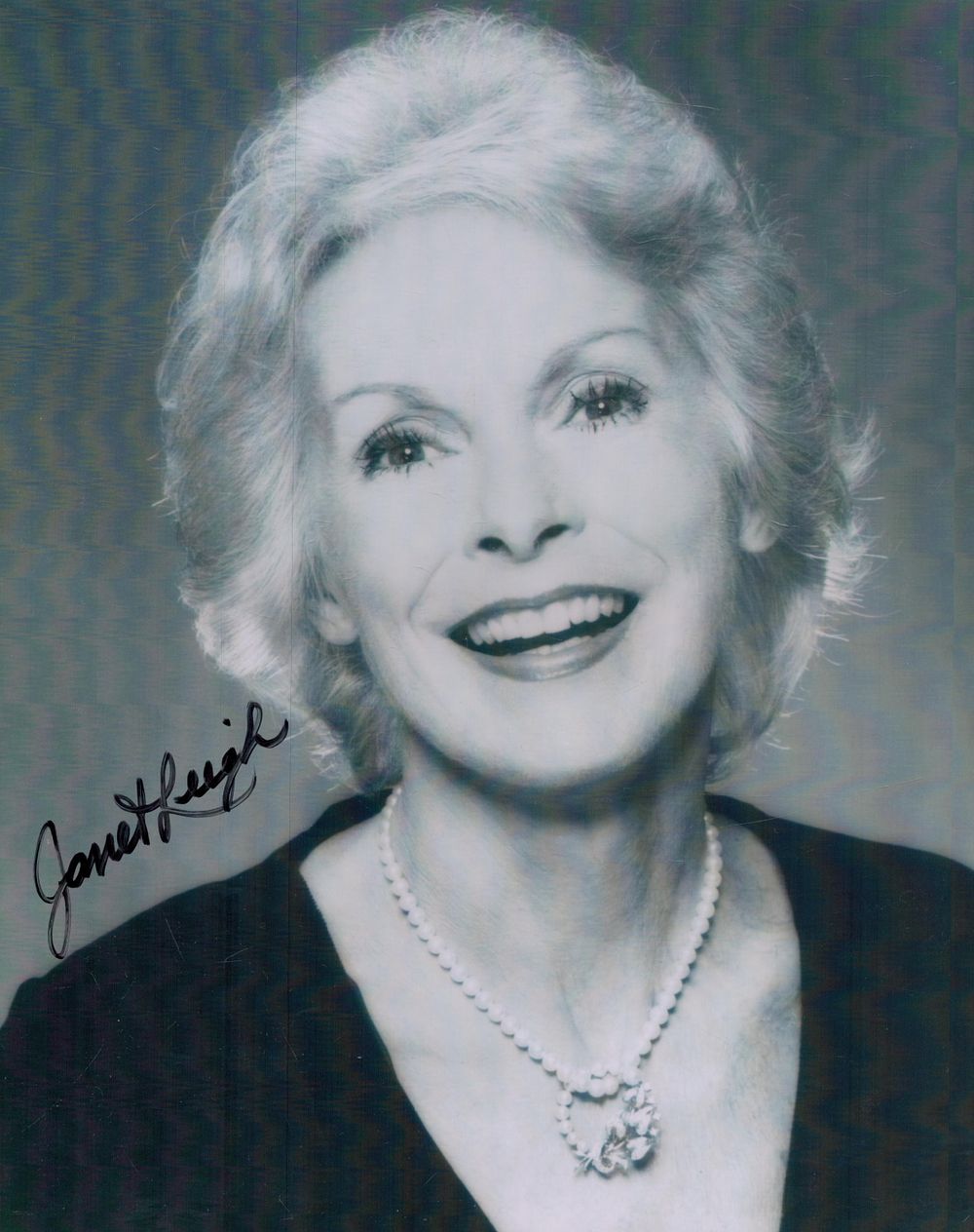Lot 321: Janet Leigh signed 10x8 inch black and white...