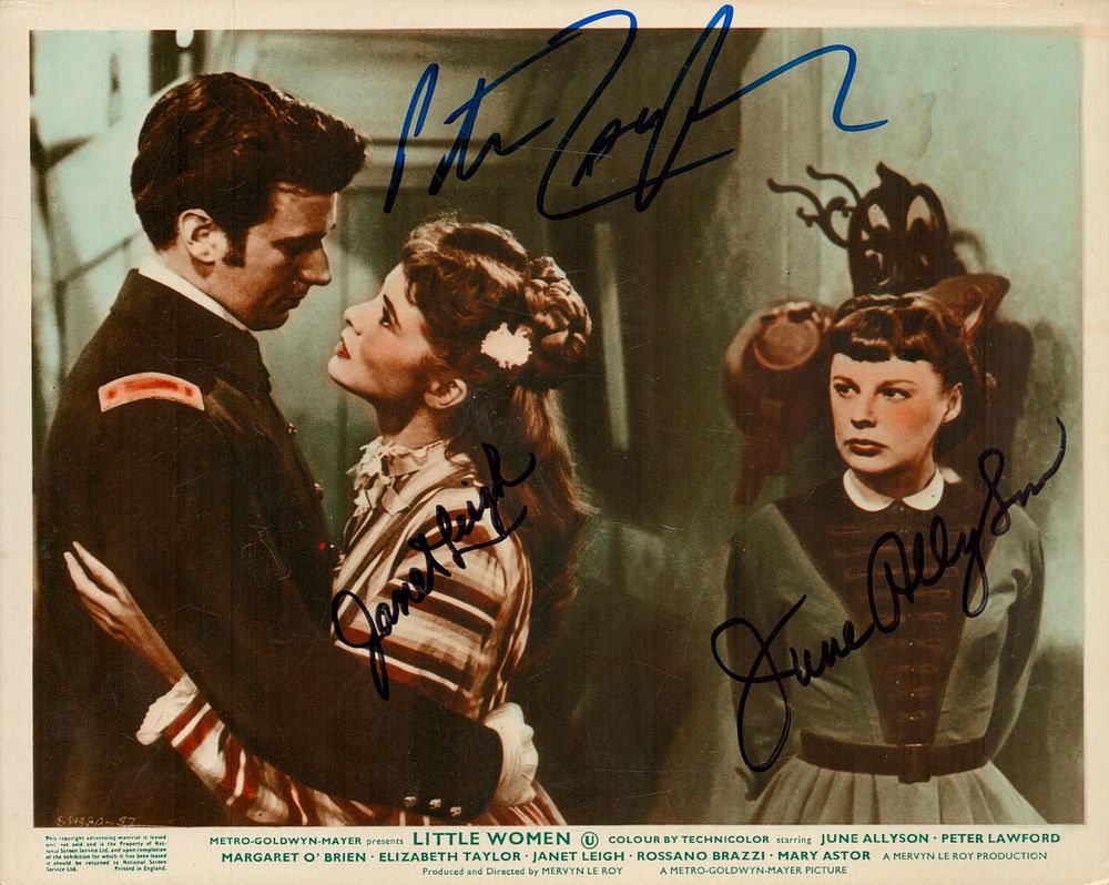 Lot 322: Peter Lawford, Janet Leigh and June Allyson multi...