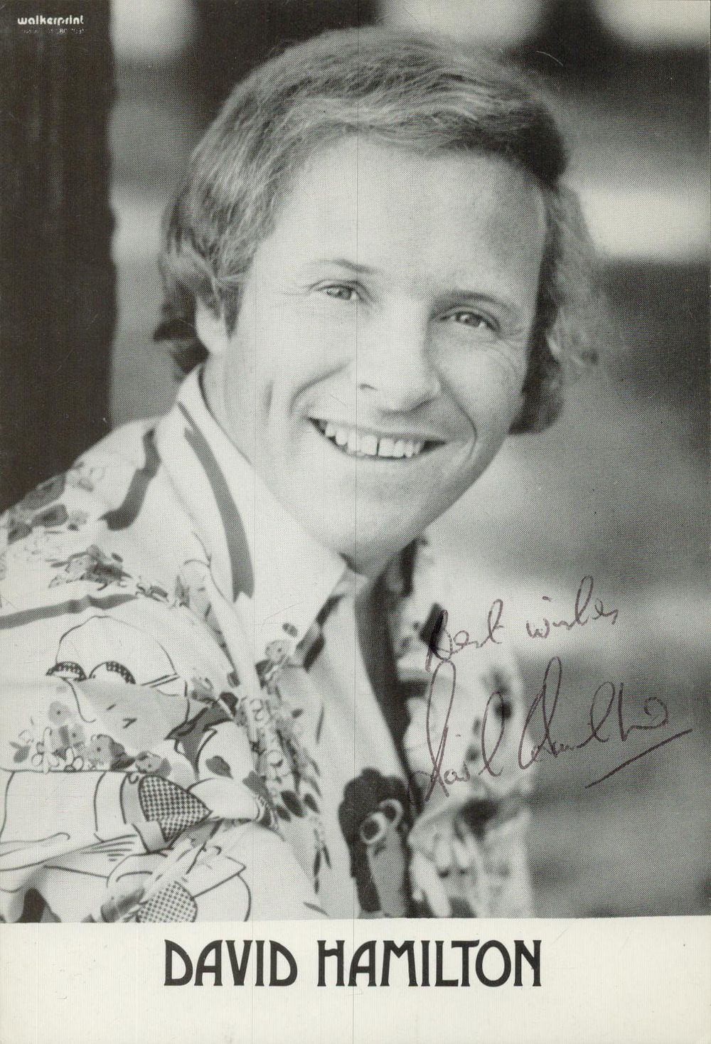 Lot 332: David Hamilton signed 6x4 inch black and white...