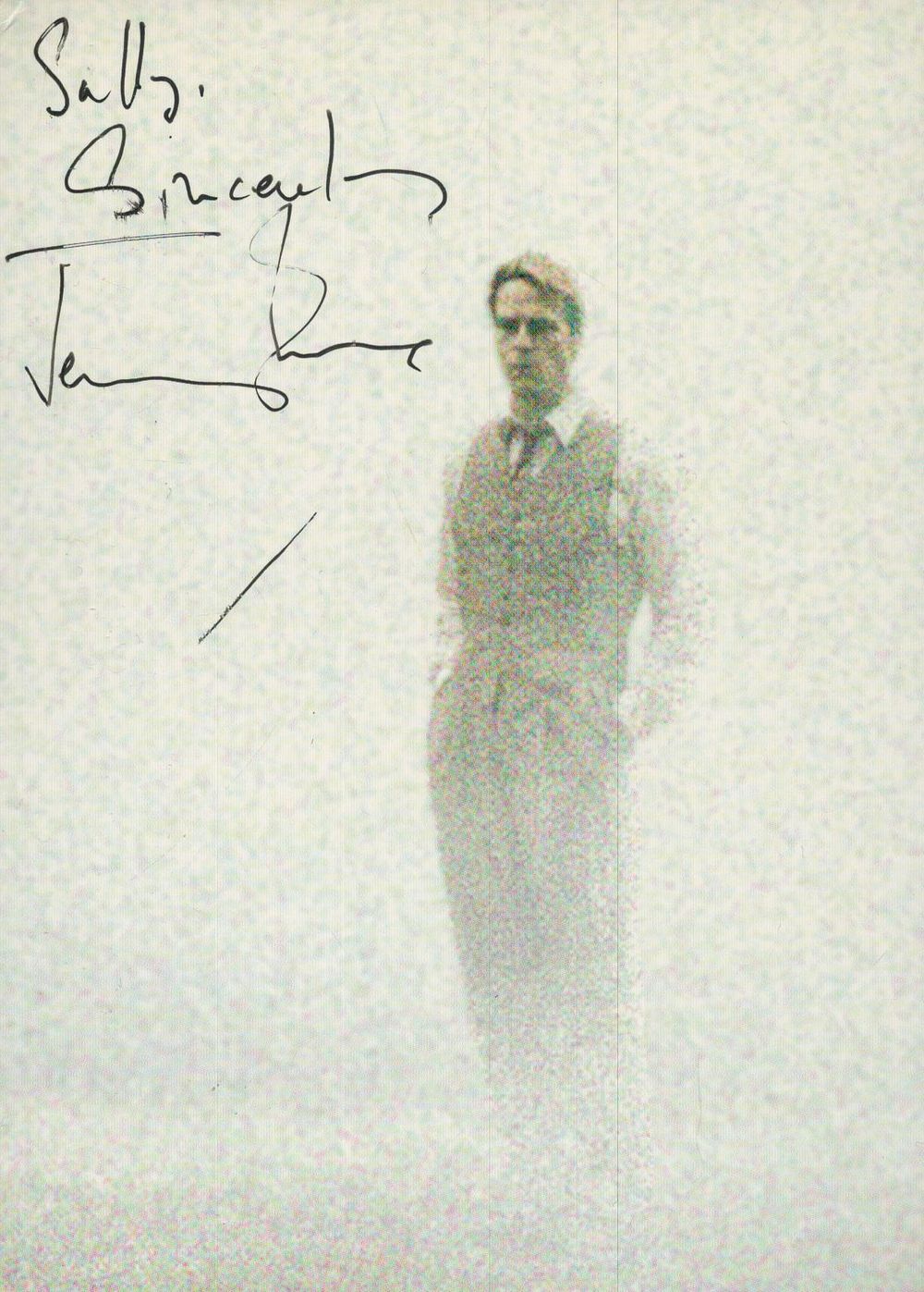 Lot 346: Jeremy Irons signed 6x4 inch promo photo. Dedicated....