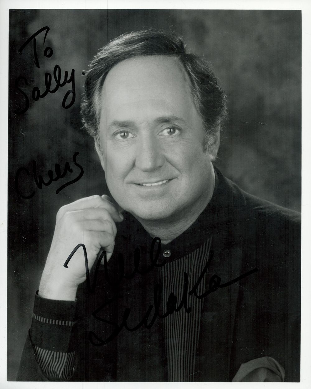 Lot 348: Neil Sedaka signed 10x8 inch black and white...