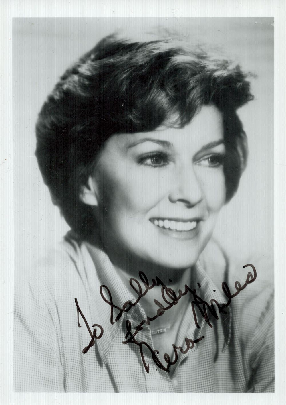 Lot 350: Vera Miles signed 10x5 inch black and white...