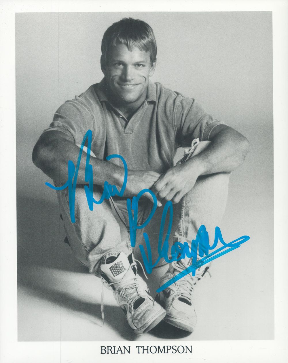 Lot 366: Brian Thompson signed 10x8 inch black and white...