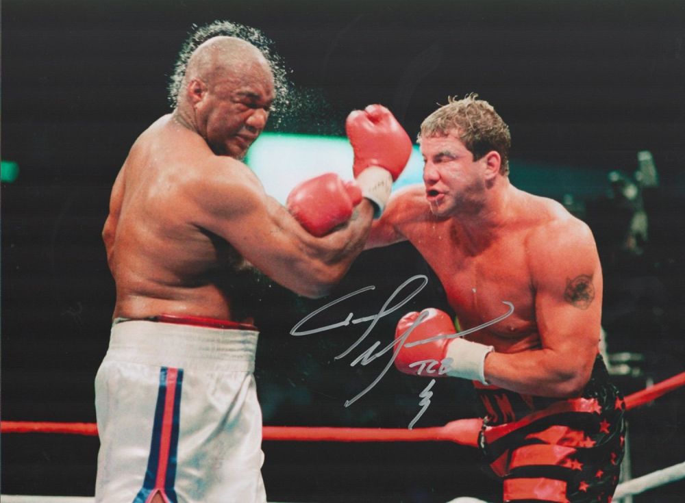 Lot 89: Boxing Tommy Morrison signed 16x12 colour photo pictured...