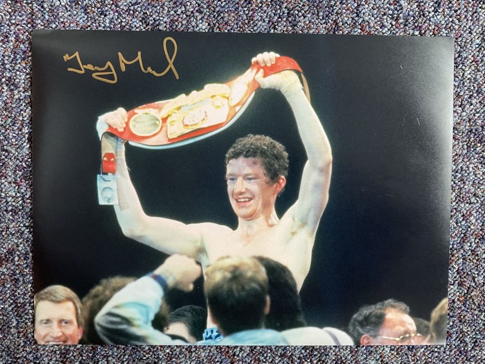 Lot 151: Boxing Terry Marsh signed 16x12 colour photo. Terry...